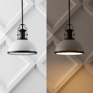 Homer Modern Industrial Iron LED Dome Pendant