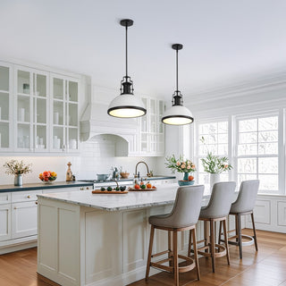 Homer Modern Industrial Iron LED Dome Pendant