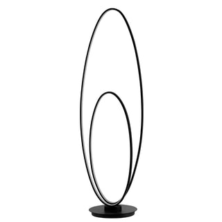 Looper 47" Metal Modern Contemporary Oval Dimmable Integrated LED Floor Lamp - JONATHAN Y