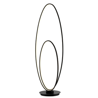 Looper 47" Metal Modern Contemporary Oval Dimmable Integrated LED Floor Lamp - JONATHAN Y