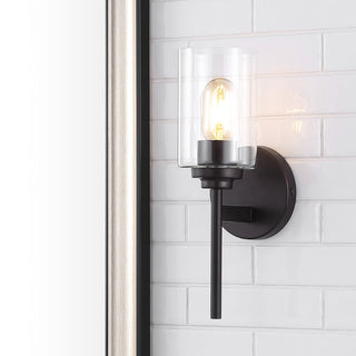 Juno Farmhouse Industrial Iron Cylinder LED Sconce - JONATHAN Y