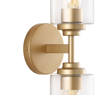 Cera Farmhouse Industrial Iron Cylinder LED Sconce - JONATHAN Y
