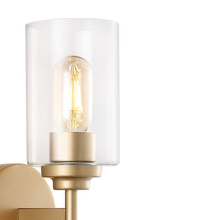 Cera Farmhouse Industrial Iron Cylinder LED Sconce - JONATHAN Y