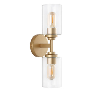 Cera Farmhouse Industrial Iron Cylinder LED Sconce - JONATHAN Y