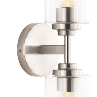 Cera Farmhouse Industrial Iron Cylinder LED Sconce - JONATHAN Y