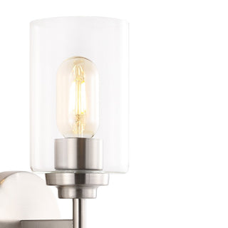Cera Farmhouse Industrial Iron Cylinder LED Sconce - JONATHAN Y