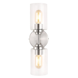 Cera Farmhouse Industrial Iron Cylinder LED Sconce - JONATHAN Y