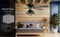 Ashton 52" Farmhouse Industrial Iron Dome Shade LED Ceiling Fan With Remote