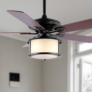 Brandy 52" Bohemain Farmhouse Iron LED CEILING FAN - JONATHAN Y