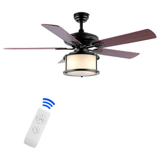 Brandy 52" Bohemain Farmhouse Iron LED CEILING FAN - JONATHAN Y