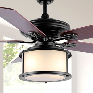 Brandy 52" Bohemain Farmhouse Iron LED CEILING FAN - JONATHAN Y
