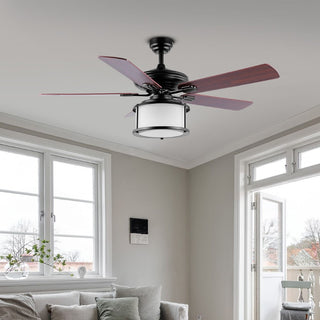 Brandy 52" Bohemain Farmhouse Iron LED CEILING FAN - JONATHAN Y