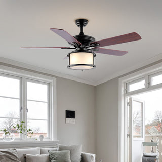 Brandy 52" Bohemain Farmhouse Iron LED CEILING FAN - JONATHAN Y
