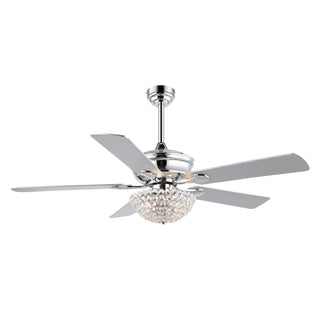 Cammy 52" Traditional Transitional Iron LED CEILING FAN - JONATHAN Y