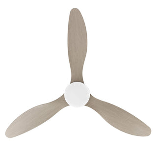 Audie 52" Classic Industrial Iron/Plastic Mobile-App/Remote-Controlled 6-Speed Propeller Integrated LED Ceiling Fan - JONATHAN Y