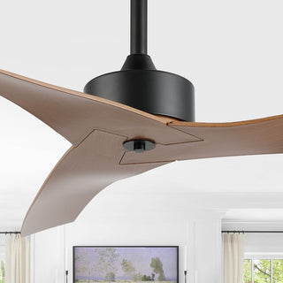 Aldrin 50" Modern Minimalist Iron/Plastic Mobile-App/Remote-Controlled 6-Speed Razor Ceiling Fan