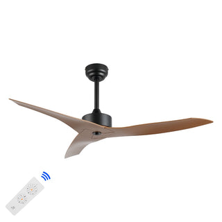 Aldrin 50" Modern Minimalist Iron/Plastic Mobile-App/Remote-Controlled 6-Speed Razor Ceiling Fan