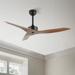 Aldrin 50" Modern Minimalist Iron/Plastic Mobile-App/Remote-Controlled 6-Speed Razor Ceiling Fan