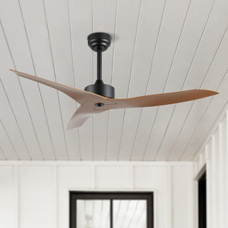 Aldrin 50" Modern Minimalist Iron/Plastic Mobile-App/Remote-Controlled 6-Speed Razor Ceiling Fan