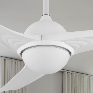 Sully 52" Contemporary Industrial Iron/Plastic Mobile-App/Remote-Controlled 6-Speed Propeller Integrated LED Ceiling Fan
