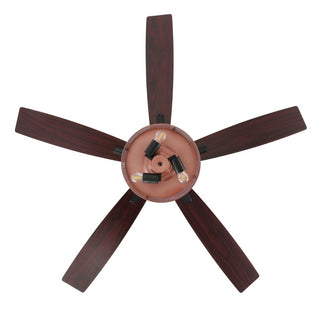 Max 52"  Farmhouse Industrial Iron/Wood Mobile-App/Remote-Controlled LED Ceiling Fan - JONATHAN Y