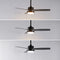 Blair 42" 1-Light Modern Minimalist 3-Speed Iron Height Adjustable Integrated LED Ceiling Fan with Pull Chains