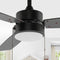 Blair 42" 1-Light Modern Minimalist 3-Speed Iron Height Adjustable Integrated LED Ceiling Fan with Pull Chains