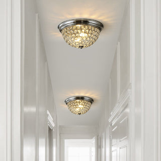 Malia 12" Traditional Transitional Iron LED Flush Mount - JONATHAN Y
