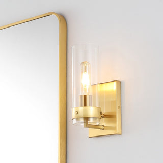 Harper 4.5" Coastal Minimalist Iron/Glass LED Sconce - JONATHAN Y