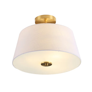 Isabella 15" Modern Midcentury Iron LED Semi Flush Mount - JONATHAN Y