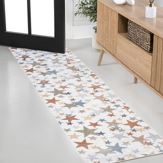 Star Gazer Geometric Machine-washable Area Rug