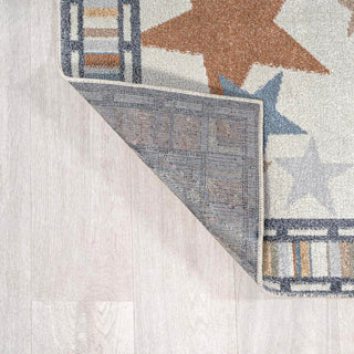 Star Gazer Geometric Machine-washable Area Rug - JONATHAN Y