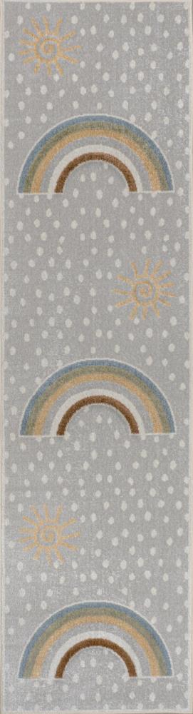 Minha Rainbow Dot Modern Machine-washable Area Rug - JONATHAN Y