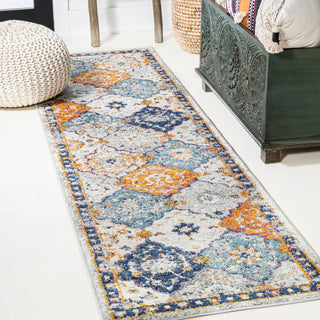 Kirman Bohemian Medallion  Area Rug - JONATHAN Y