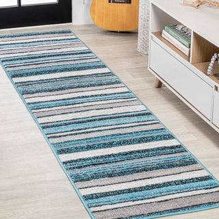 Magnolia Beach Strie' Striped Area Rug - JONATHAN Y