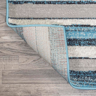 Magnolia Beach Strie' Striped Area Rug - JONATHAN Y