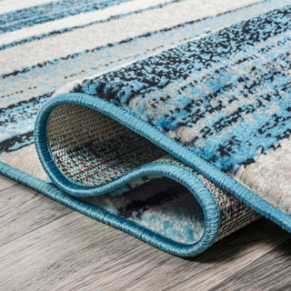 Magnolia Beach Strie' Striped Area Rug - JONATHAN Y