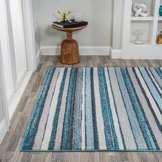 Magnolia Beach Strie' Striped Area Rug - JONATHAN Y