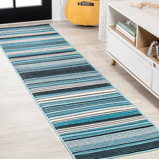 Duxbury Gradient Ticking Striped Area Rug - JONATHAN Y