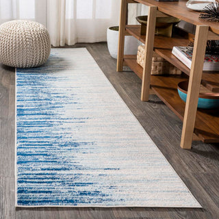 Linear Modern Half-stripe Area Rug - JONATHAN Y