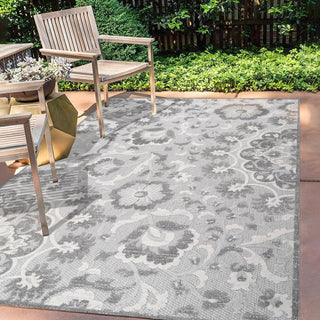 Lucena Modern Medallion High-low Indoor/outdoor Area Rug - JONATHAN Y