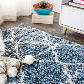 Susa Ogee Moroccan Trellis Shag Area Rug