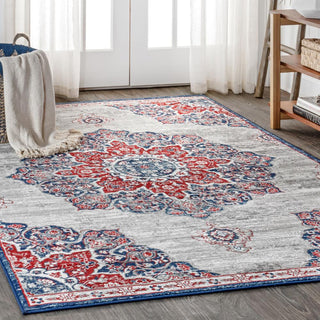 Modern Persian Vintage Moroccan Medallion Area Rug - JONATHAN Y