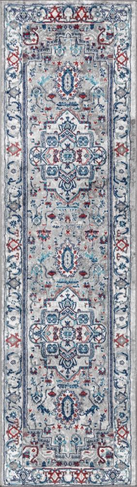 Edison modern Persian Vintage Medallion Area Rug - JONATHAN Y