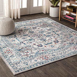 Edison modern Persian Vintage Medallion Area Rug - JONATHAN Y