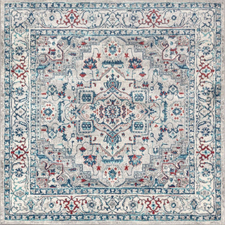 Edison modern Persian Vintage Medallion Area Rug - JONATHAN Y