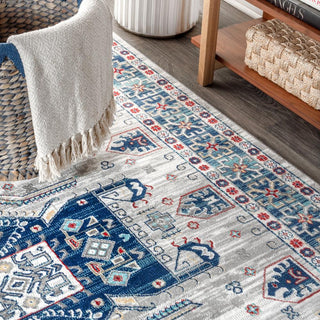 Kasbah Modern Persian Vintage Medallion Area Rug - JONATHAN Y