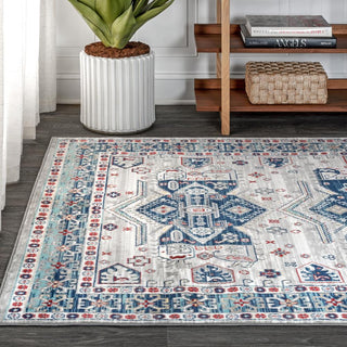 Kasbah Modern Persian Vintage Medallion Area Rug - JONATHAN Y