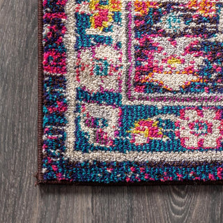 Alfombra Modern Persian Boho Floral Area Rug - JONATHAN Y