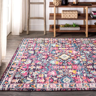 Alfombra Modern Persian Boho Floral Area Rug - JONATHAN Y